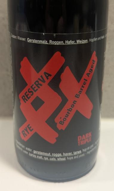 xxx rye triple reserva bourbon barrel aged, De Struise Brouwers