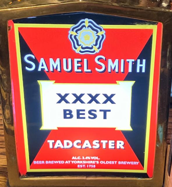 XXXX Best 3.4%, Samuel Smith Old Brewery, England