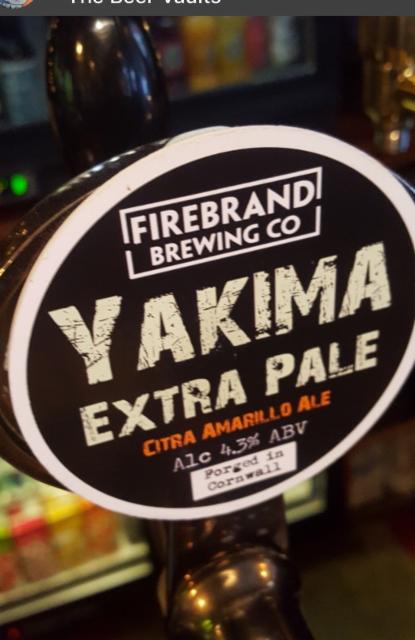 Yakima Extra Pale 4.3%, Firebrand Brewing Company, England