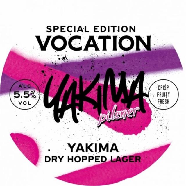 Yakima Pilsner 2023+ 4.6%, Vocation Brewery, England