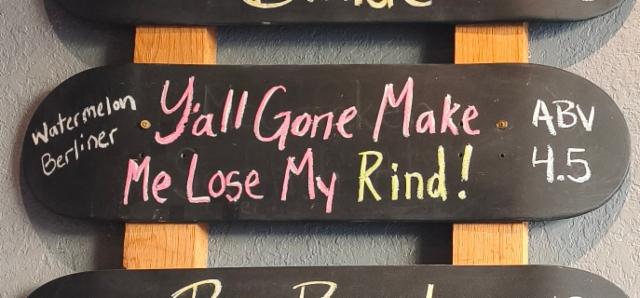 Y'all gonna Make me lose my rind 4.5%, St. Pete Brewing Company, United States