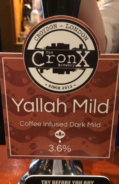 Yallah Mild 3.6%, Cronx Brewery, England