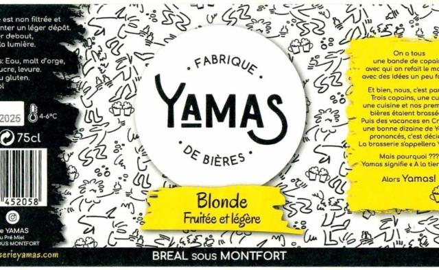 Yamas Blonde 4.5%, Brasserie Yamas, France