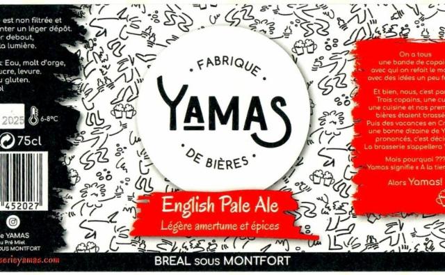 Yamas English Pale Ale 6.2%, Brasserie Yamas, France