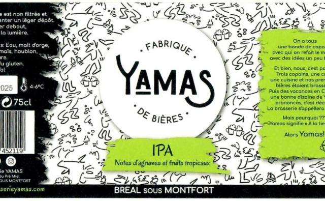 Yamas IPA 5.3%, Brasserie Yamas, France