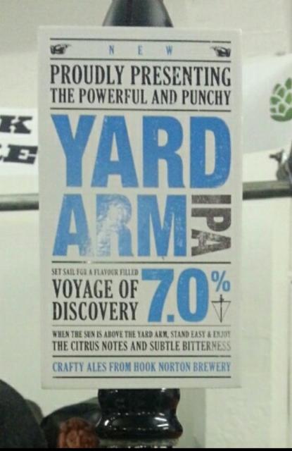 Yard Arm IPA 7.0%, Hook Norton Brewery, England