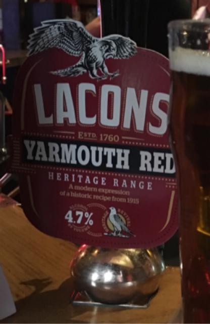 Yarmouth Red 4.7%, Lacons Brewery Ltd, England