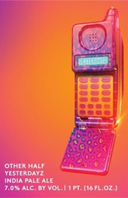 Yesterdayz 7.0%, Other Half Brewing Co., United States