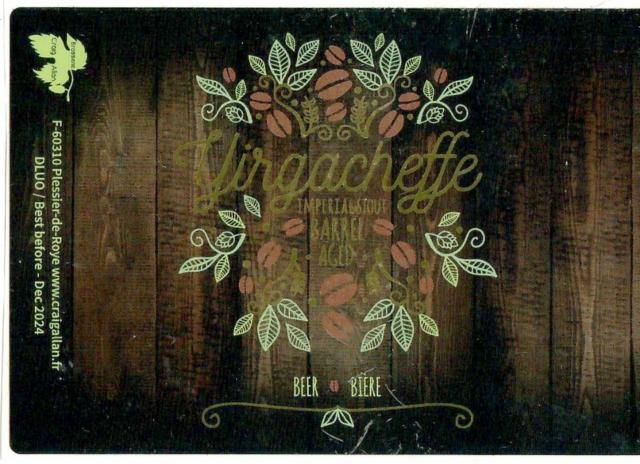 Yirgacheffe Imperial Stout Barrel Aged 10.0%, Brasserie Craig Allan, France