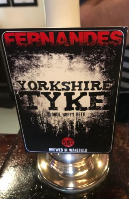 Yorkshire Tyke 3.8%, Fernandes Brewery Tap, England