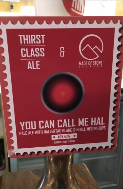 You Can Call Me Hal 4.1%, Thirst Class Ale, England