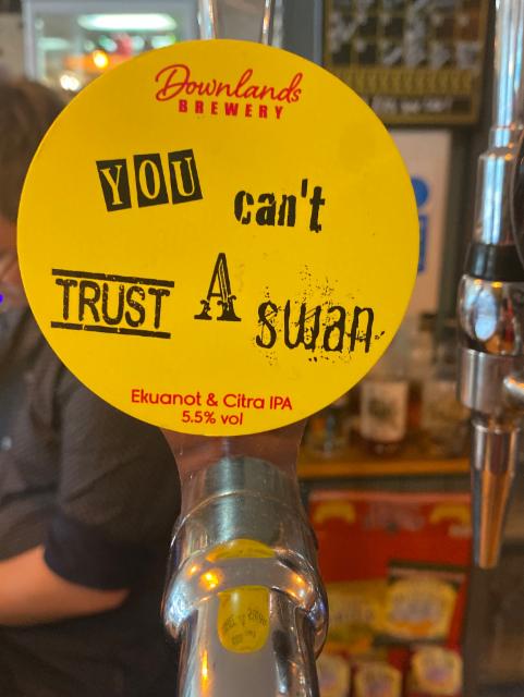 You Can't Trust a Swan 5.5%, Downlands Brewery, England