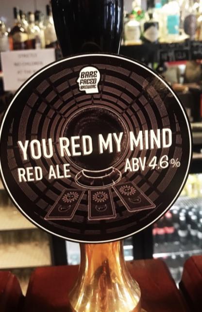 You Red My Mind 4.6%, Barefaced Brewing, England