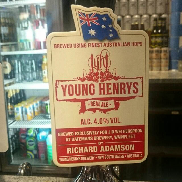 Young Henrys Real Ale 4.0%, Batemans Brewery, England