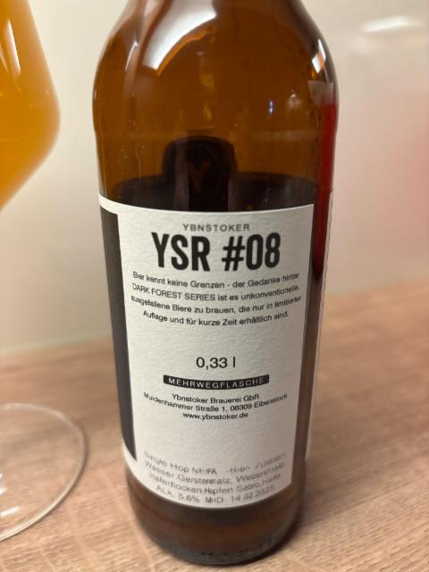 YSR #08 5.6%, Ybnstoker Brauerei GbR, Germany