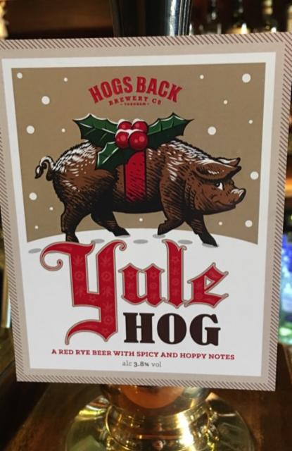 Yule Hog 3.8%, Hogs Back Brewery, England