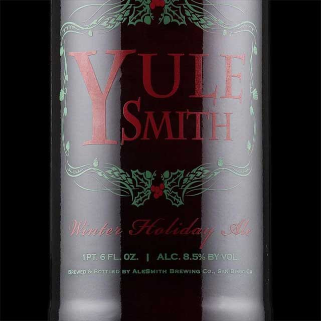 YuleSmith (Winter) Imperial Red Ale 9.5%, Alesmith Brewing Company, United States
