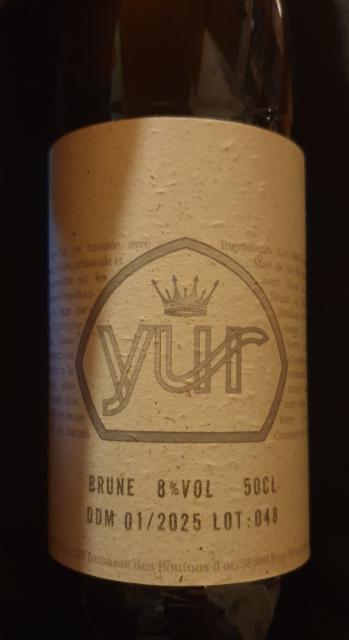 Yur Brune 8.0%, Brasserie Yur, France