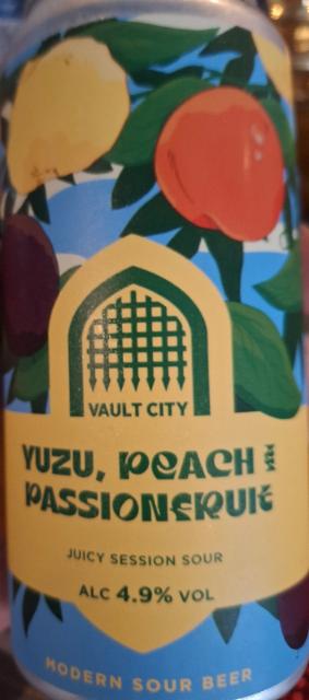 yuzu peach and passionfruit 4.9%, Vault City Brewing, Scotland