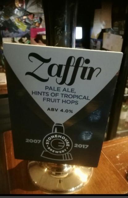 Zaffir 4.0%, Stonehouse Brewery, England