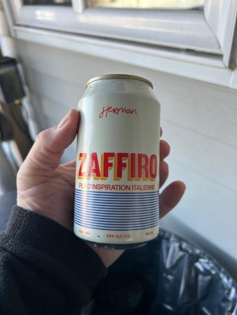 Zaffiro 4.6%, Herman Brasserie Artisanale, Canada