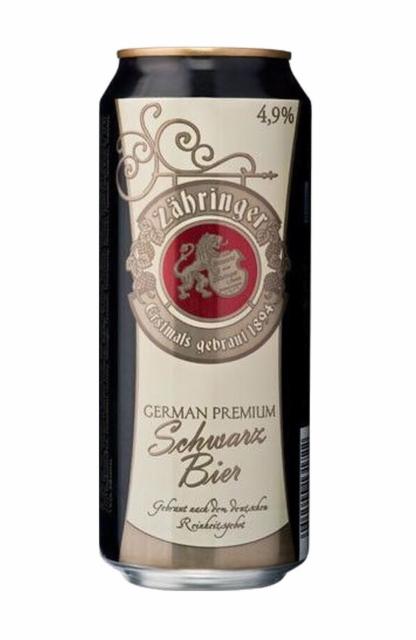 Zähringer Schwarz 4.9%, Privatbrauerei Eichbaum, Germany