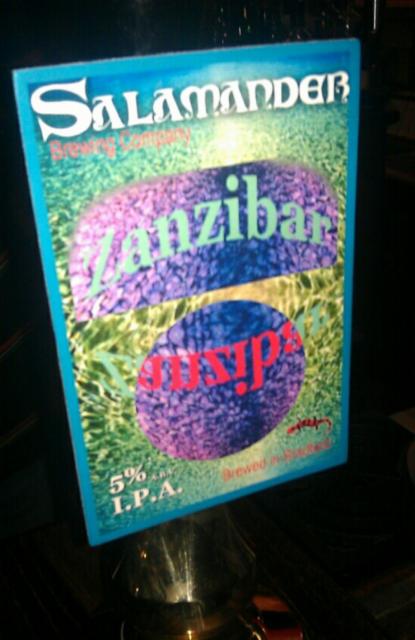 Zanzibar 5.0%, Salamander Brewing Company, England