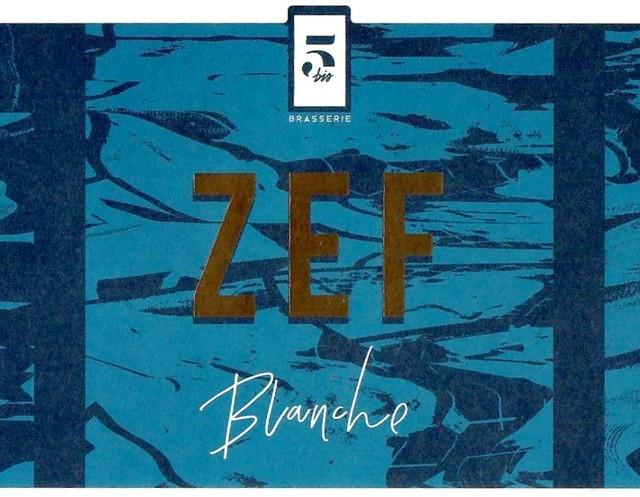 ZEF Blanche 5.0%, Brasserie Du 5 Bis, France