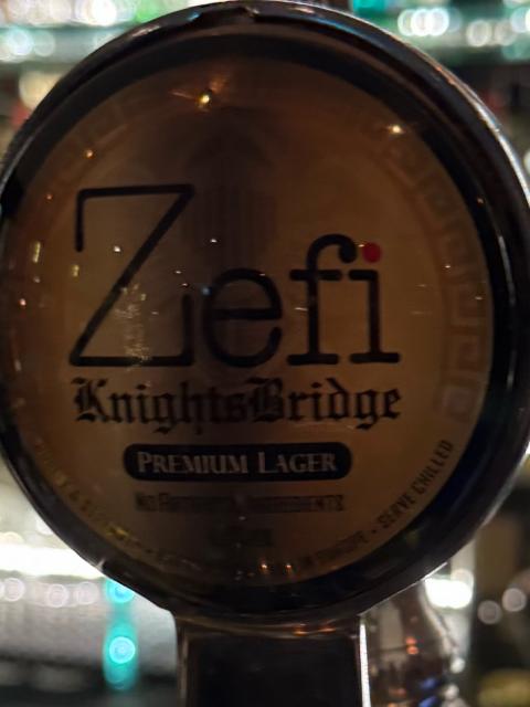 Zefi of Knightsbridge 4.9%, Zefi beer, United Kingdom