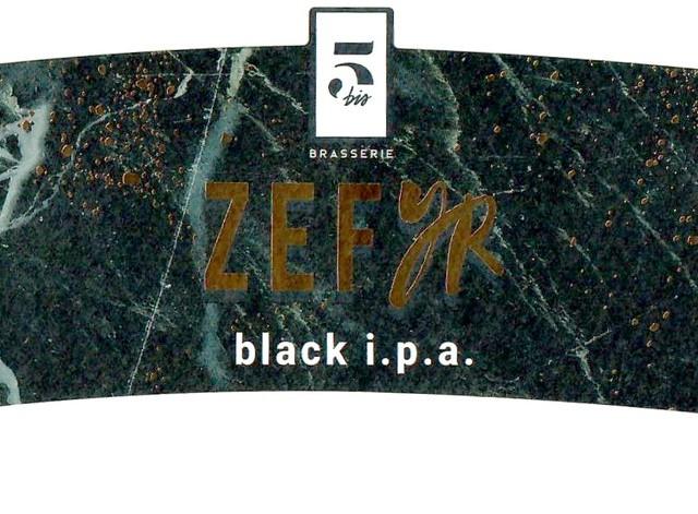 Zefyr Black IPA 5.6%, Brasserie Du 5 Bis, France
