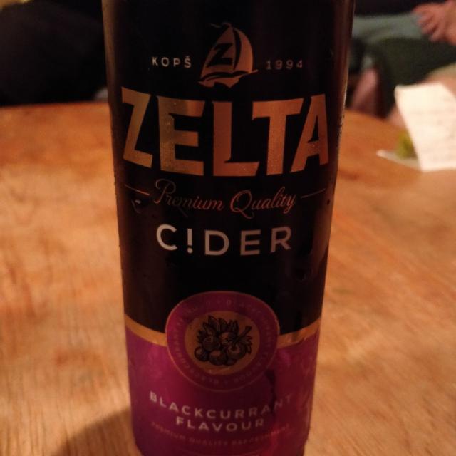Zelta Cider Blackcurrant Flavour 4.5%, Aldaris (Carlsberg), Latvia