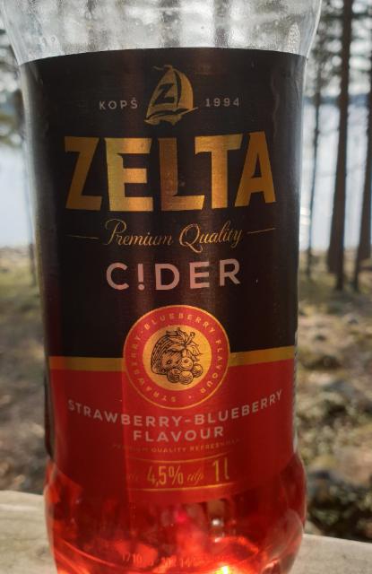 Zelta Cider Strawberry-Blueberry Flavour 4.5%, Aldaris (Carlsberg), Latvia