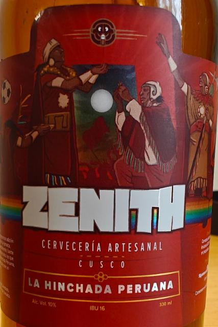 Zenith La Hinchada Peruana, Por Zenith Breweing Company Cuzco