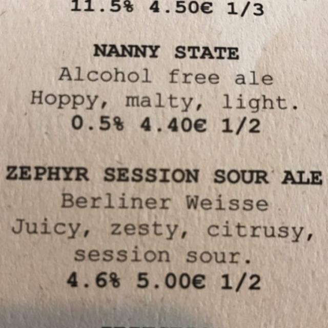 Zephyr Session Sour Ale 4.7%, BrewDog, Scotland