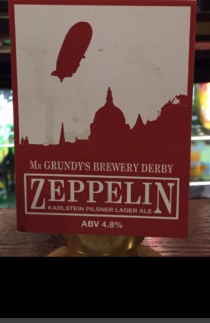Zeppelin 4.8%, Mr Grundy's Brewery, England