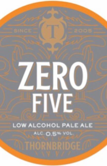 Zero Five 0.5%, Thornbridge Brewery, England