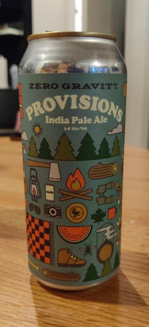zero Gravity provisions india pale ale 6.8%, Zero Gravity Craft Brewery, United States