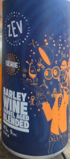 ZEV Barley Wine Barrel Aged Blended 9.0%, Cervejaria ZEV, Brazil