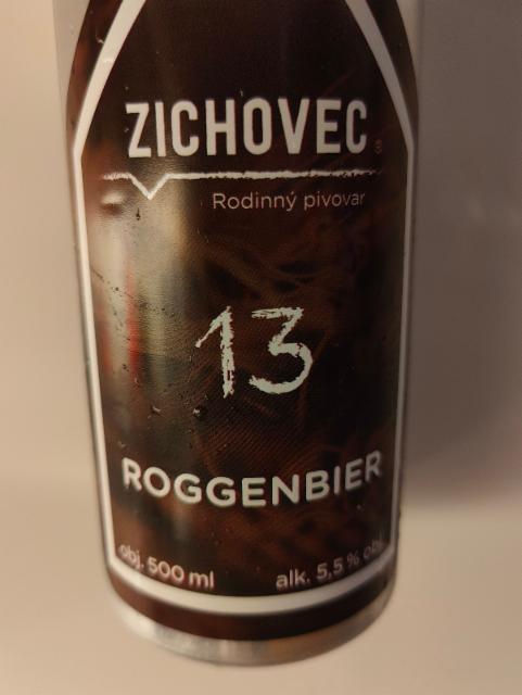 Roggenbier 13 5.5%, Rodinný Pivovar Zichovec, Czech Republic