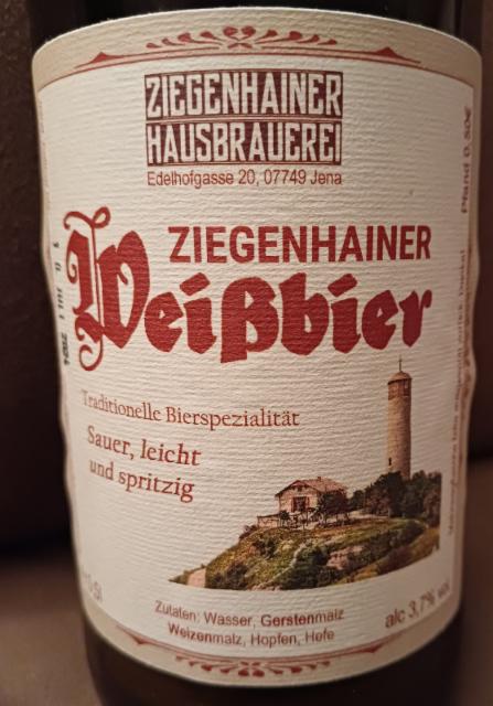 Ziegenhainer Weißbier 3.7%, Ziegenhainer Hausbrauerei, Germany