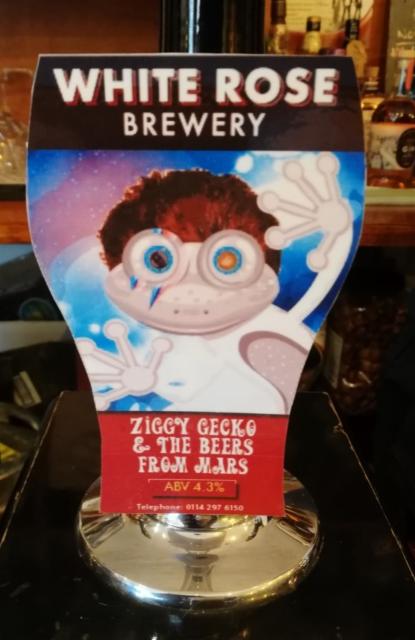 Ziggy Gecko & The Beers From Mars 4.3%, White Rose Brewery, England