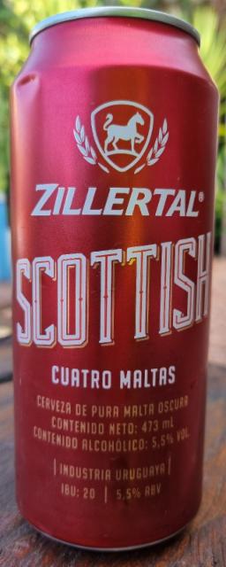 Zillertal Scottish 5.5%, Fabricás Nacionales de Cerveza (FNC) (InBev Uruguay), Uruguay