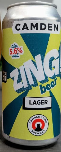 Zing Beer 5.6%, Camden Town Brewery (AB InBev), England