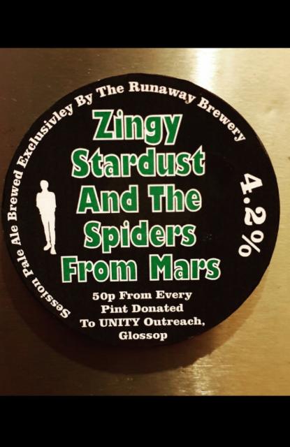 Zingy Stardust And The Spiders From Mars 4.2%, The Runaway Brewery, England