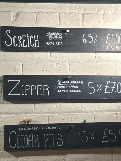 Zipper 5.0%, Newbarns Brewery, Scotland
