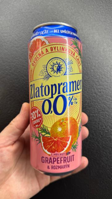 Zlatopramen 0,0 Grapefruit & Rozmaryn 0.0%, Heineken Česká Republika, Czech Republic