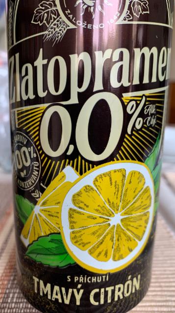 Zlatopramen Radler Tmavy Citron 0.0%, Zlatopramen (Heineken), Czech Republic