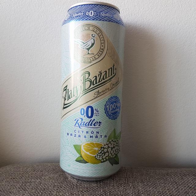 Zlaty Bažant 0,0% Radler Citrón Baza & Mäta 0.0%, Heineken Slovensko, Slovakia
