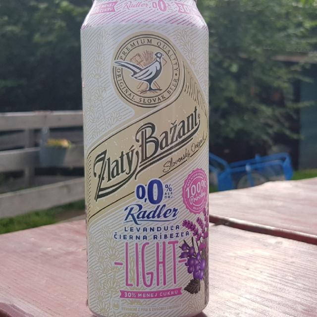 Zlatý Bažant 0,0% Radler Lavanduľa & Čierna Ríbezľa Light 0.0%, Heineken Slovensko, Slovakia