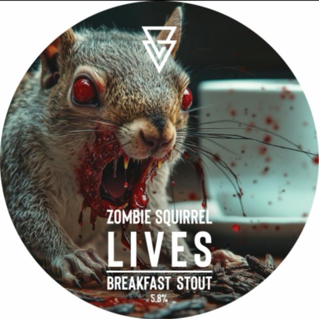 Zombie squirrel lives 5.8%, Azvex Brewing Company, England